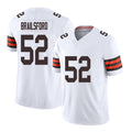 Cleveland #52 Brailsford Player Football V Neck Short Sleeve White Jersey Parker For Men Youth Women Gift