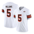 Cleveland #5 Williams Player Football V Neck Short Sleeve Jersey White Quincy For Men Youth Women Gift