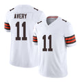 Cleveland #11 Avery Player Football V Neck Short Sleeve White Jersey Tre For Men Youth Women Gift