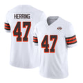 Cleveland #47 Herring Player Football V Neck Short Sleeve Jersey White Tyron For Men Youth Women Gift