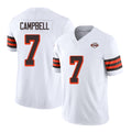 Cleveland #7 Campbell Player Football V Neck Short Sleeve Jersey White Tyson For Men Youth Women Gift