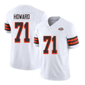 Cleveland #71 Howard Player Football V Neck Short Sleeve Jersey White Tytus For Men Youth Women Gift
