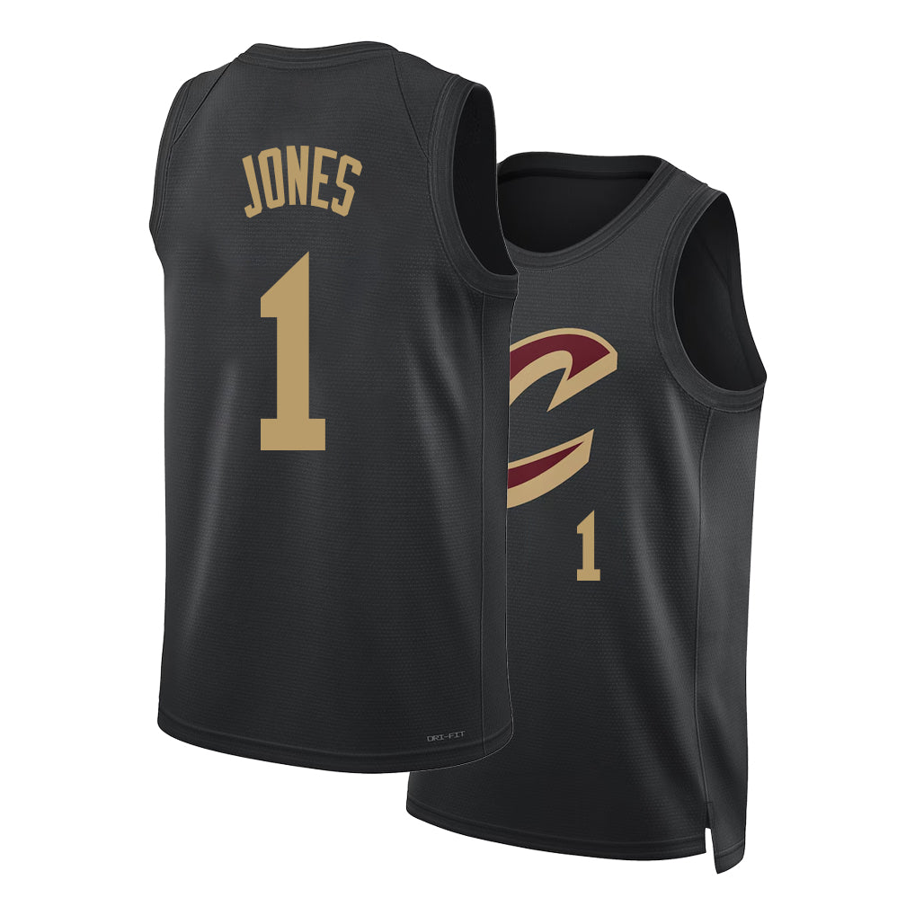 Cleveland #1 Jones Player Basketball Sleeveless Black Jersey Curtis For Adult Youth