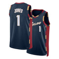 Cleveland #1 Jones Player Basketball Sleeveless Navy Jersey Curtis For Adult Youth