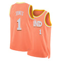 Cleveland #1 Jones Player Basketball Sleeveless Orange Jersey Curtis For Adult Youth