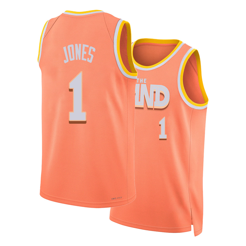 Cleveland #1 Jones Player Basketball Sleeveless Orange Jersey Curtis For Adult Youth