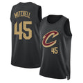 Cleveland #45 Mitchell Player Basketball Sleeveless Black Jersey Donovan For Adult Youth