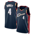 Cleveland #4 Mobley Player Basketball Sleeveless Navy Jersey Evan For Adult Youth