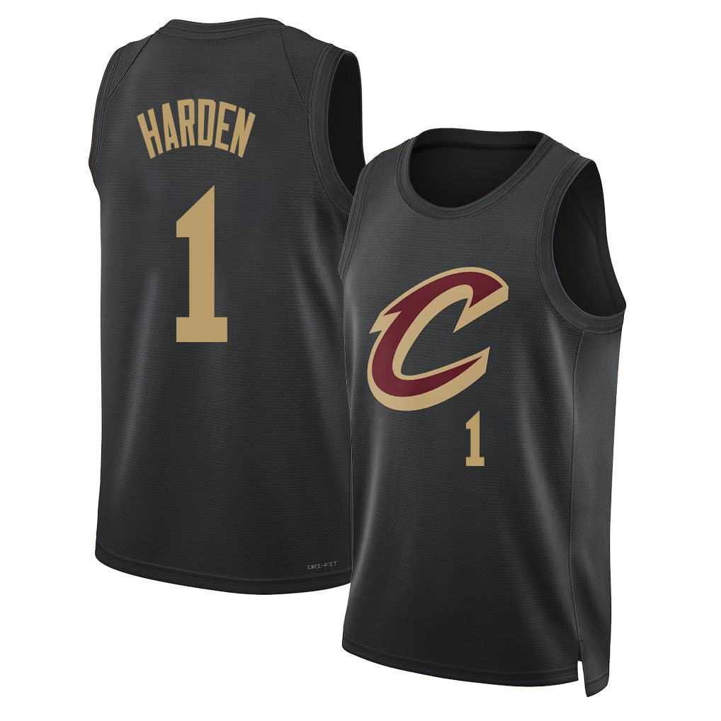 Cleveland #1 Harden Player Basketball Sleeveless Black Jersey James For Adult Youth
