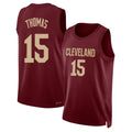 Cleveland #15 Thomas Player Basketball Sleeveless Wine Jersey Meleek For Adult Youth