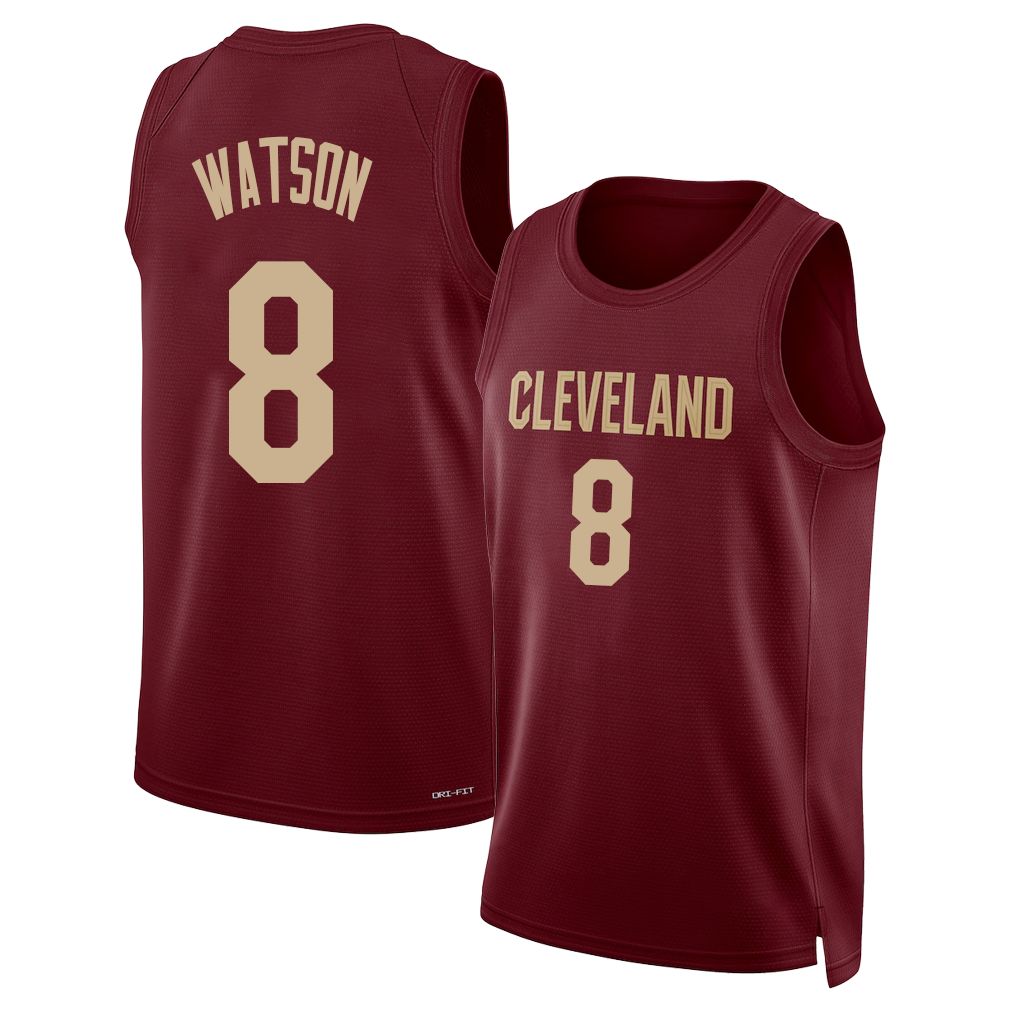 Cleveland #8 Watson Player Basketball Sleeveless Wine Jersey Peyton For Adult Youth