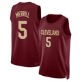 Cleveland #5 Merrill Player Basketball Sleeveless Wine Jersey Sam For Adult Youth