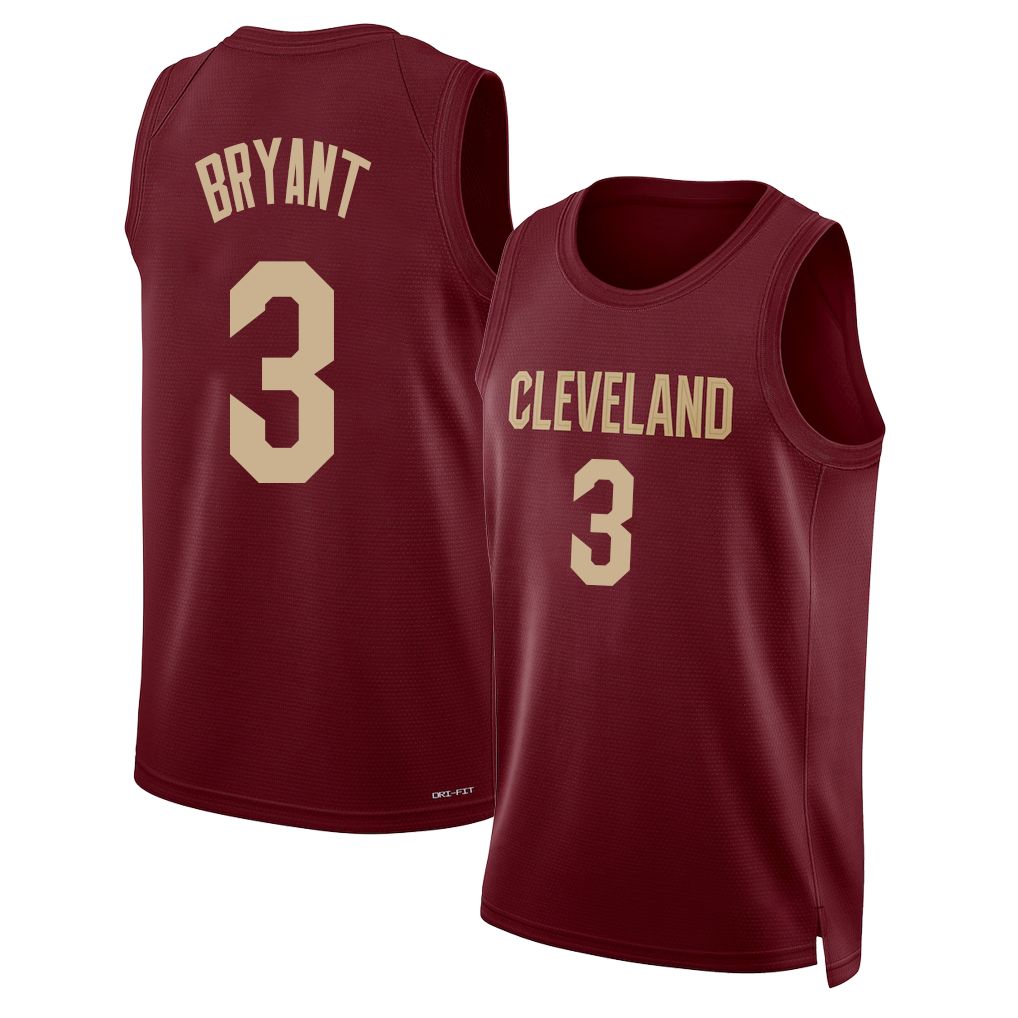 Cleveland #3 Bryant Player Basketball Sleeveless Wine Jersey Thomas For Adult Youth