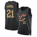 Cleveland #21 Enaruna Player Basketball Sleeveless Black Jersey Tristan For Adult Youth