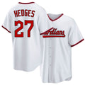 Cleveland #27 Hedges Player Baseball Short Sleeve White Jersey Austin For Men Women Youth Gift