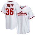 Cleveland #36 Smith Player Baseball Short Sleeve White Jersey Cade For Men Women Youth Gift