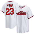 Cleveland #23 Yoho Player Baseball Short Sleeve White Jersey Craig For Men Women Youth Gift