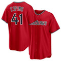 Cleveland #41 Espino Player Baseball Short Sleeve Red Jersey Daniel For Men Women Youth Gift