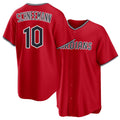 Cleveland #10 Schneemann Player Baseball Short Sleeve Red Jersey Daniel For Men Women Youth Gift