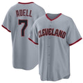 Cleveland #7 Adell Player Baseball Short Sleeve Gray Jersey Jo For Men Women Youth Gift