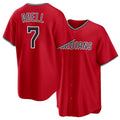 Cleveland #7 Adell Player Baseball Short Sleeve Red Jersey Jo For Men Women Youth Gift