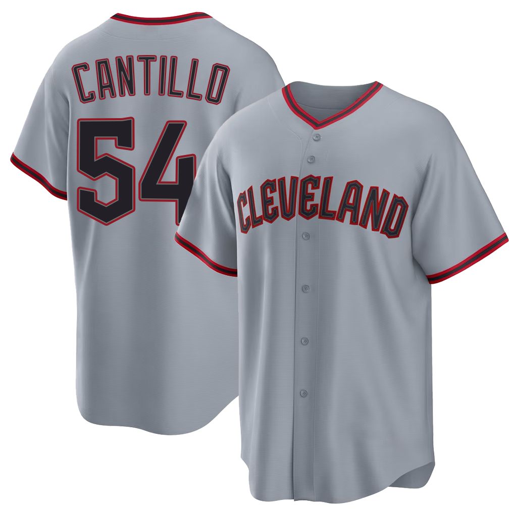 Cleveland #54 Cantillo Player Baseball Short Sleeve Gray Jersey Joey For Men Women Youth Gift