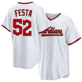 Cleveland #52 Festa Player Baseball Short Sleeve White Jersey Matt For Men Women Youth Gift