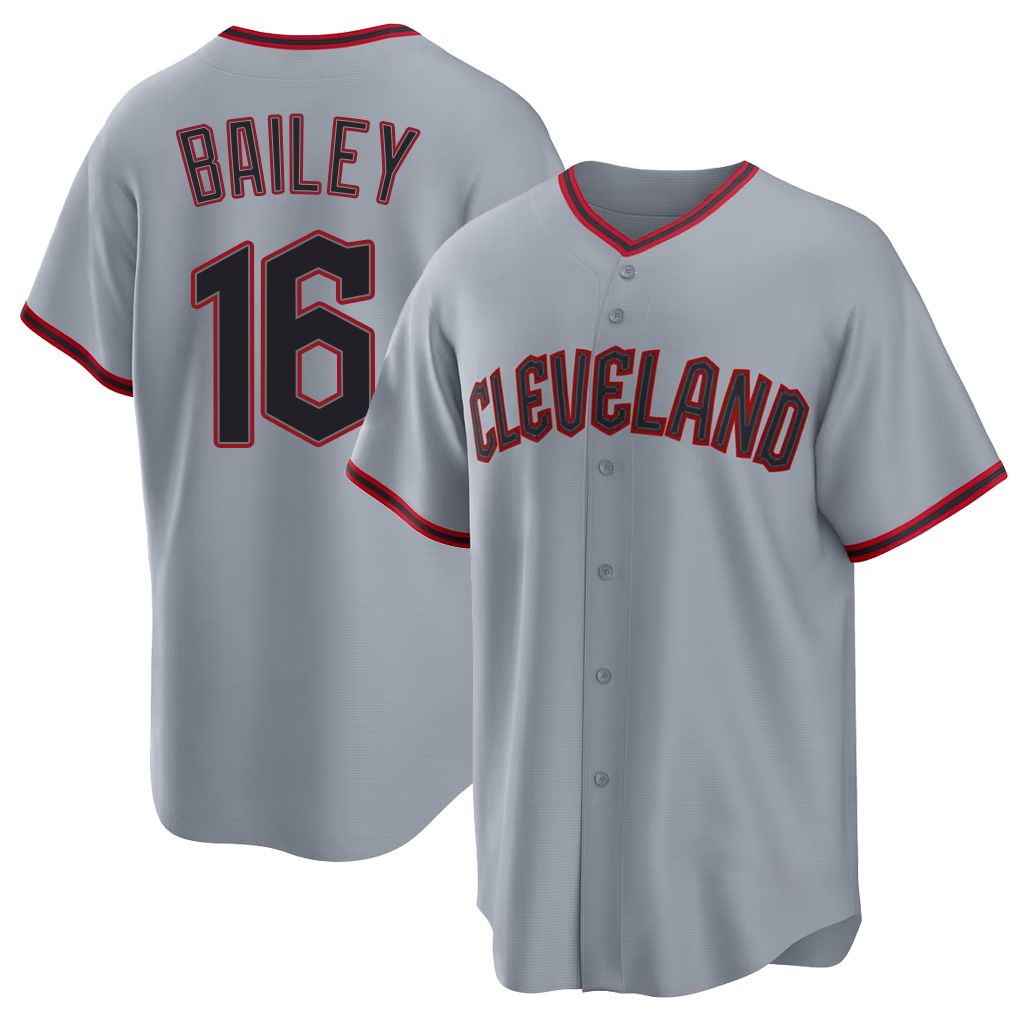 Cleveland #16 Bailey Player Baseball Short Sleeve Gray Jersey Patrick For Men Women Youth Gift