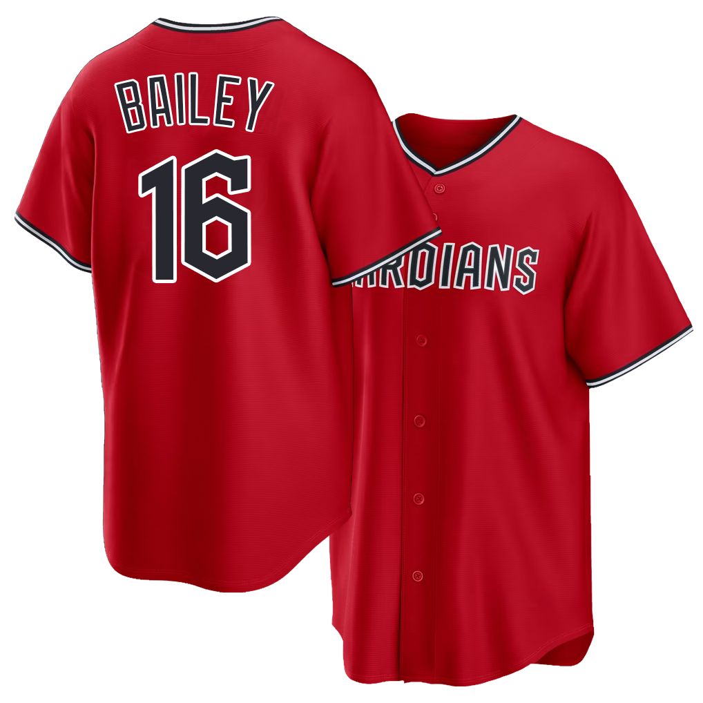 Cleveland #16 Bailey Player Baseball Short Sleeve Red Jersey Patrick For Men Women Youth Gift