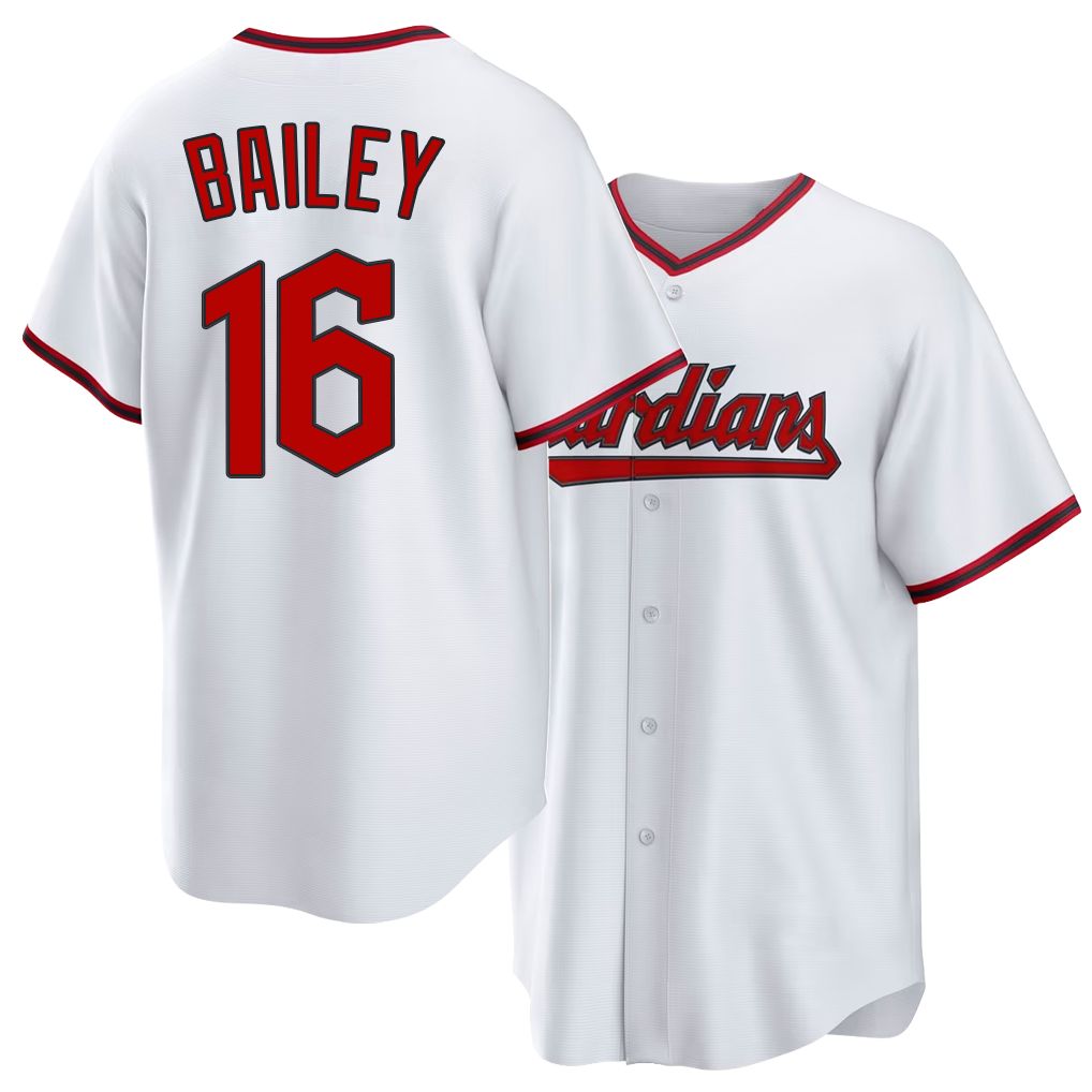 Cleveland #16 Bailey Player Baseball Short Sleeve White Jersey Patrick For Men Women Youth Gift