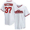 Cleveland #37 Bazzana Player Baseball Short Sleeve White Jersey Travis For Men Women Youth Gift