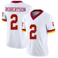 Washington #2 Robertson Player Football V Neck Short Sleeve White Jersey Amik For Men Youth Women Gift