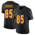 Washington #85 Okonkwo Player Football V Neck Short Sleeve Black Jersey Chig For Men Youth Women Gift