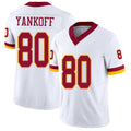 Washington #80 Yankoff Player Football V Neck Short Sleeve White Jersey Colson For Men Youth Women Gift