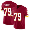 Washington #79 Sarell Player Football V Neck Short Sleeve Red Jersey Foster For Men Youth Women Gift