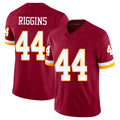 Washington #44 Riggins Player Football V Neck Short Sleeve Red Jersey John For Men Youth Women Gift