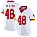 Washington #48 Josephs Player Football V Neck Short Sleeve White Jersey Joshua For Men Youth Women Gift