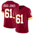 Washington #61 Good-Jones Player Football V Neck Short Sleeve Red Jersey Julian For Men Youth Women Gift