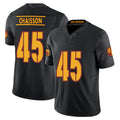 Washington #45 Chaisson Player Football V Neck Short Sleeve Black Jersey K'Lavon For Men Youth Women Gift