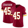 Washington #45 Chaisson Player Football V Neck Short Sleeve Red Jersey K'Lavon For Men Youth Women Gift