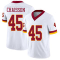 Washington #45 Chaisson Player Football V Neck Short Sleeve White Jersey K'Lavon For Men Youth Women Gift