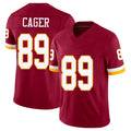 Washington #89 Cager Player Football V Neck Short Sleeve Red Jersey Lawrence For Men Youth Women Gift