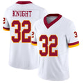 Washington #32 Knight Player Football V Neck Short Sleeve White Jersey Qwuantrezz For Men Youth Women Gift