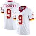 Washington #9 Jurgensen Player Football V Neck Short Sleeve White Jersey Sonny For Men Youth Women Gift