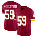 Washington #59 Maguranyanga Player Football V Neck Short Sleeve Red Jersey T.J. For Men Youth Women Gift