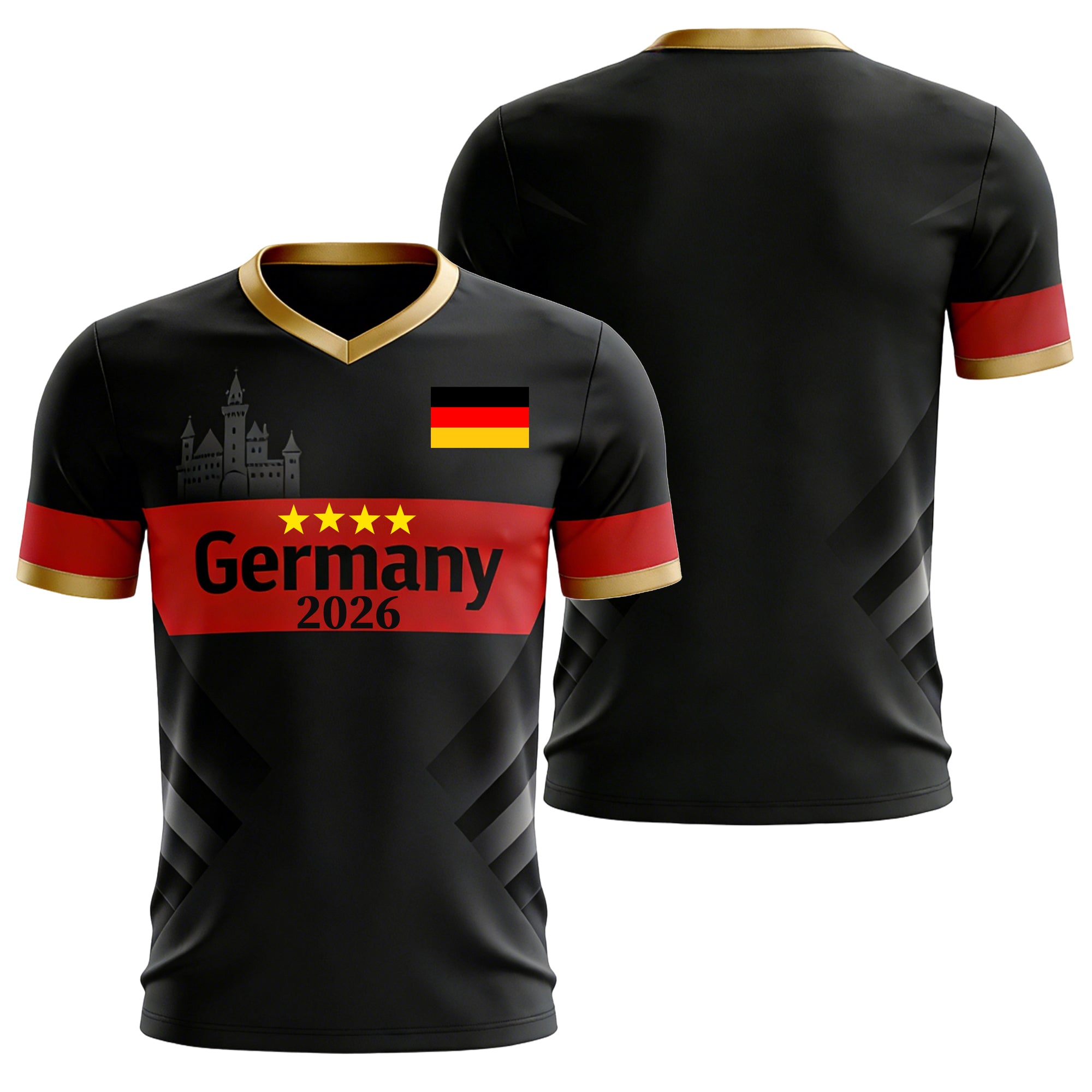 Custom Germany Soccer Jersey – Personalized Name & Number Football Shirt:2026 Cup Kids Youths Mens Womens Fans