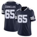 Dallas #65 Ajani Player Football V Neck Short Sleeve Navy Jersey Cornelius For Men Youth Women Gift