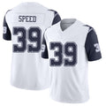 Dallas #39 Ameer Player Football V Neck Short Sleeve White Jersey Speed For Men Youth Women Gift