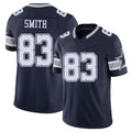 Dallas #83 Anthony Player Football V Neck Short Sleeve Navy Jersey Smith For Men Youth Women Gift