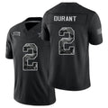 Dallas #2 Durant Player Football V Neck Short Sleeve Black Jersey Cobie For Men Youth Women Gift